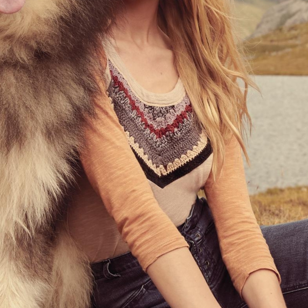 New Free People Spring Bound Baseball Tee - Picture 2 of 16